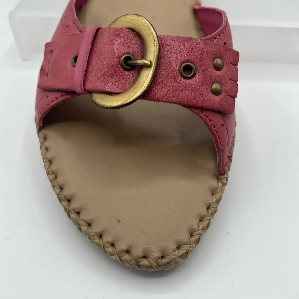 Naturalizer Vintage Women's Pink leather Boho Sandals, size 7